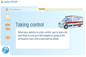 Screenshot of Asthma Tutorial