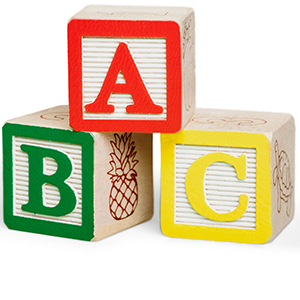 Image of Toy Blocks with Letters