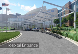 Lakeland Hospital Entrance New Pavilion Entrance